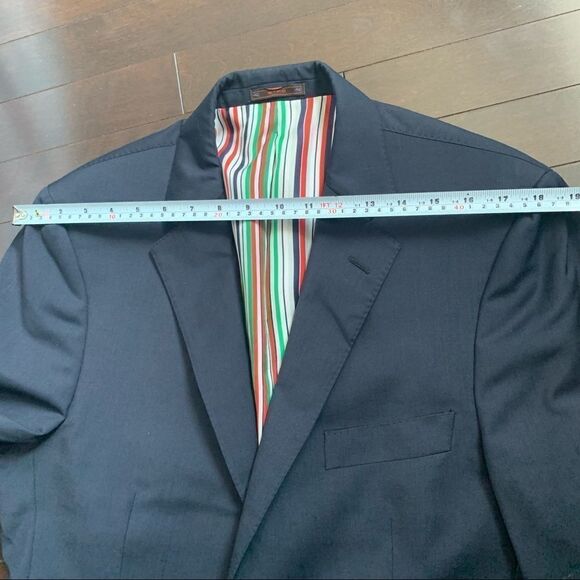 Etro navy wool blazer - Picture 14 of 16